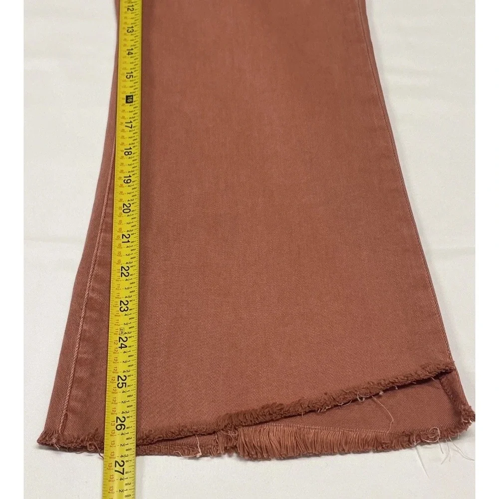 DEAR JOHN‎ JEANNE FLARE JEAN TERRACOTTA SALMON RED  WOMEN'S SIZE 30